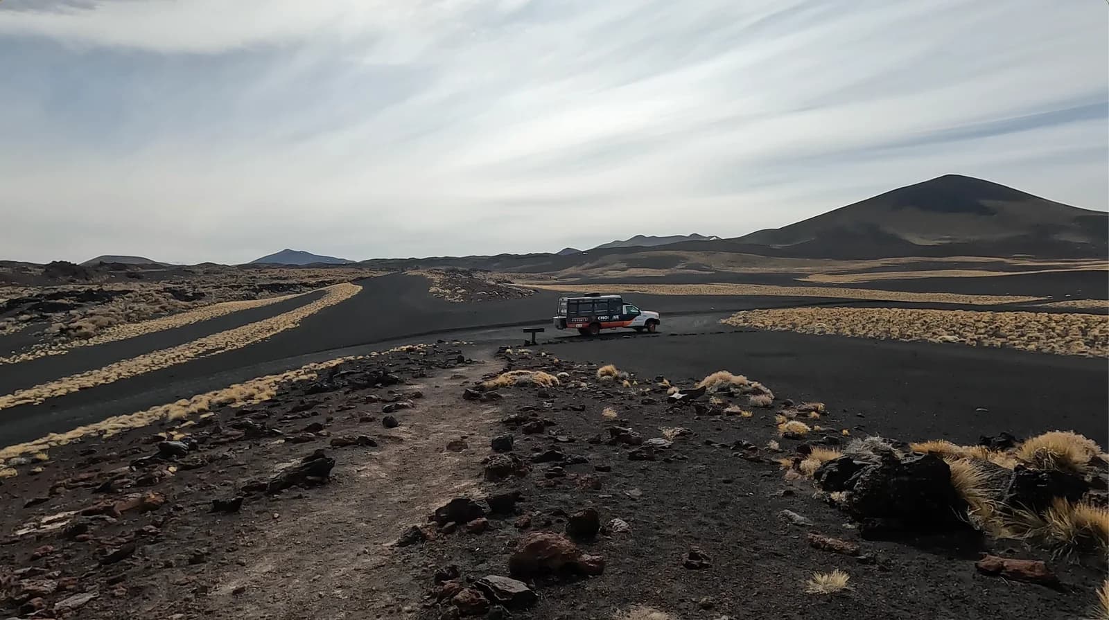 Payunia volcanic landscape in Mendoza, Argentina